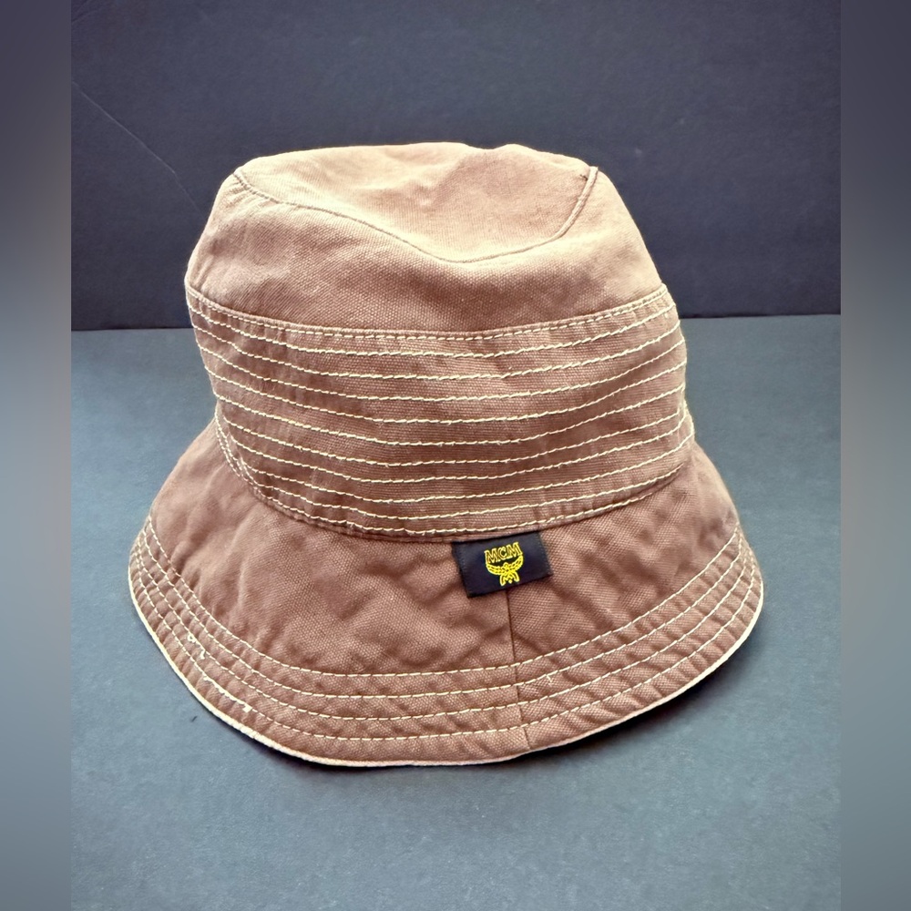 Brown MCM Bucket Hat